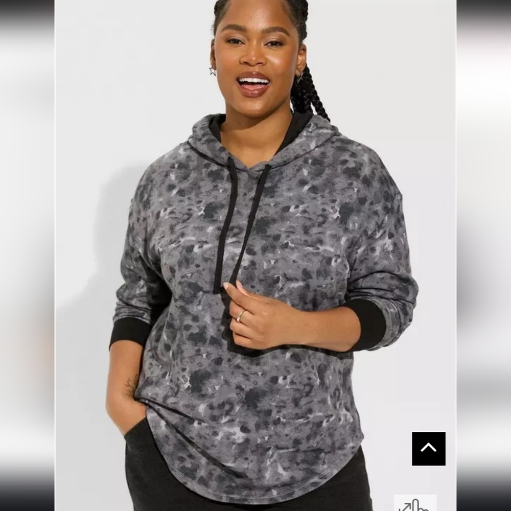 Relaxed Fit Cozy Fleece Drop Shoulder Hoodie